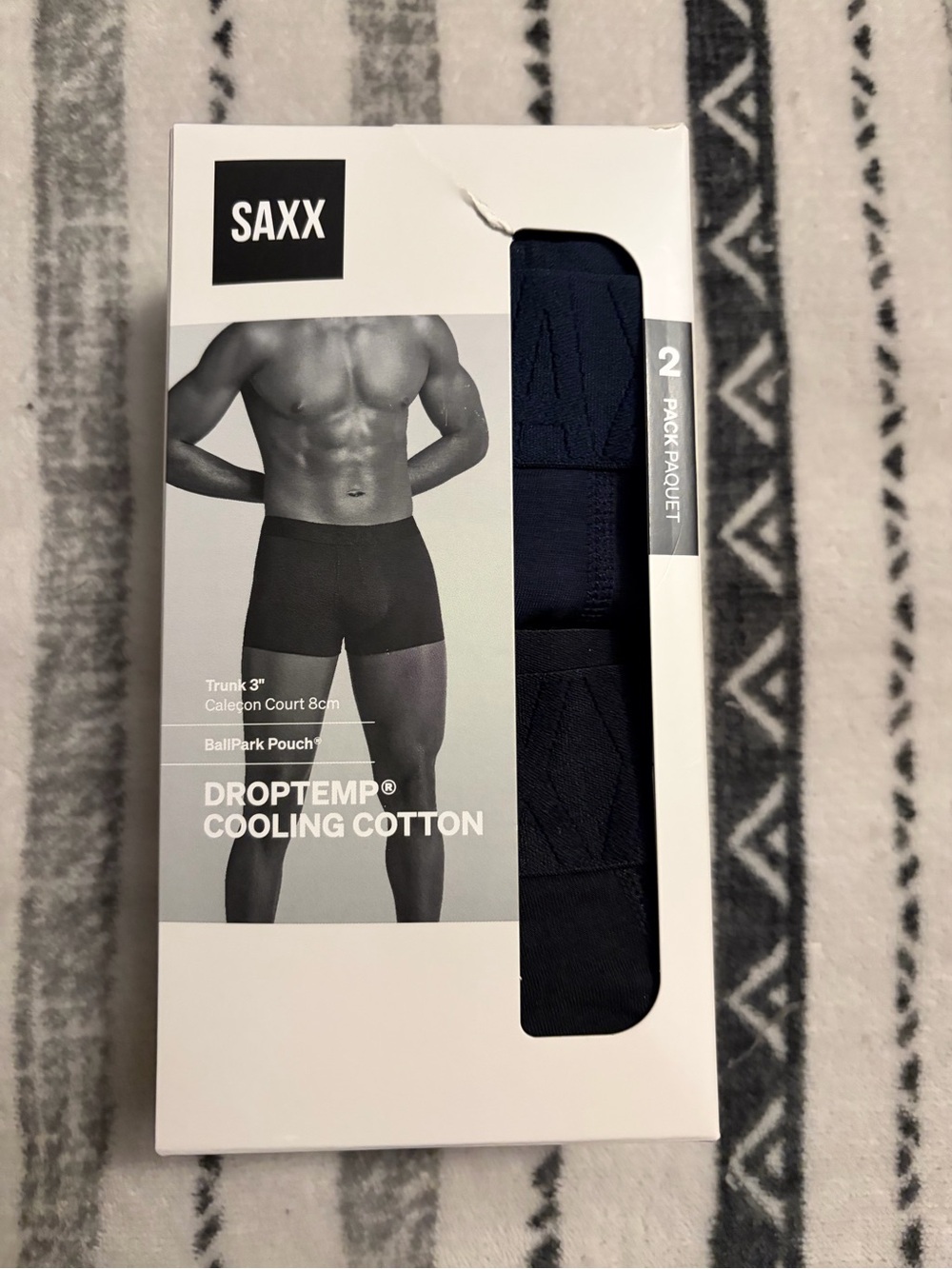 SAXX 2 pack 3” trunks -new in box